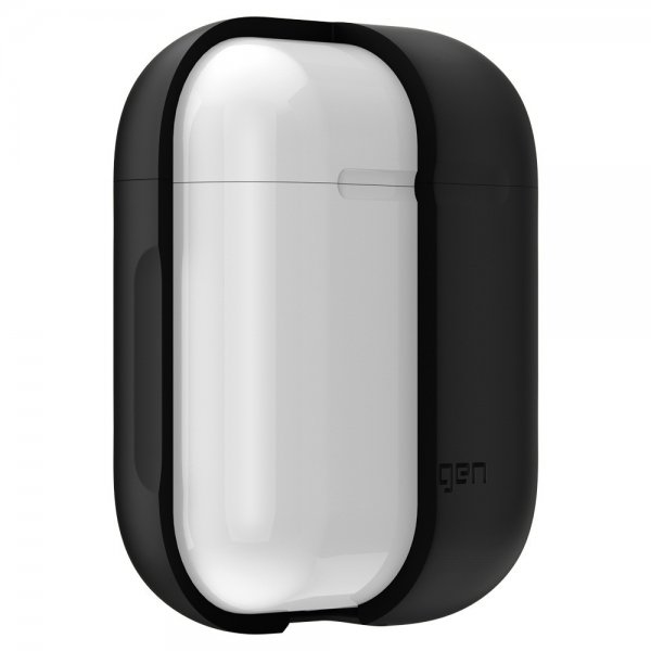 Spigen AirPods 1/2 Deksel Silicone Case Svart
