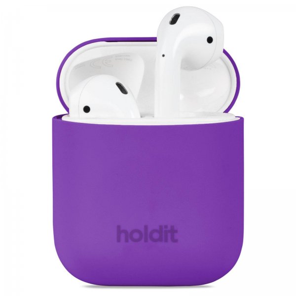 holdit AirPods 1/2 Deksel Silikon Bright Purple