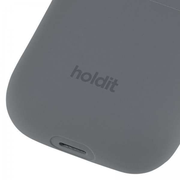 holdit AirPods 1/2 Deksel Silikon Space Gray