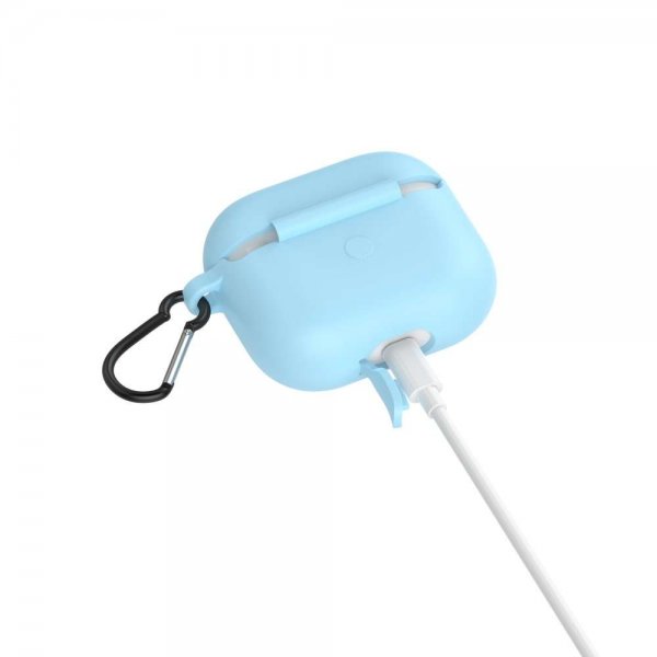 AirPods 3 Deksel med Karabinkrok Blå