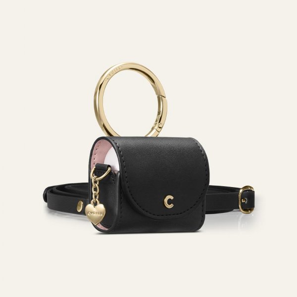 Cyrill AirPods 3 Deksel Mini Bag Classic Leather Black