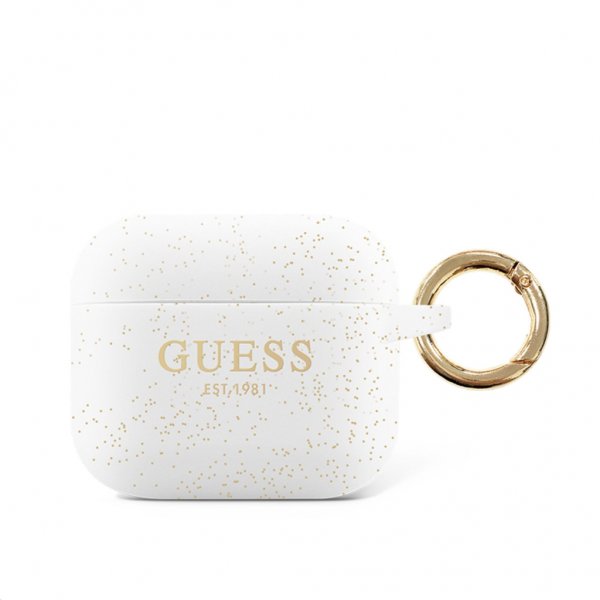 Guess AirPods 3 Deksel Printed Logo Hvit