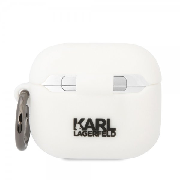 Karl Lagerfeld AirPods 3 Deksel 3D Logo Hvit
