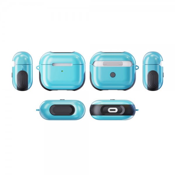 AirPods 3 Deksel Gummiert Cyan