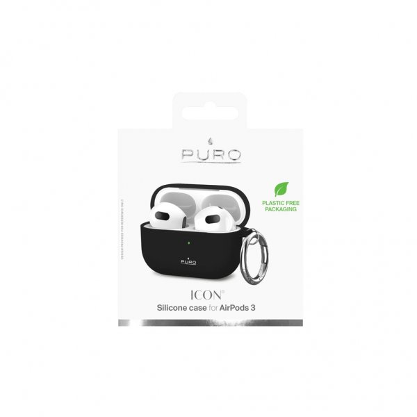 Puro AirPods 3 Deksel Icon Svart
