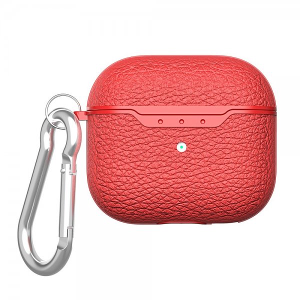 AirPods 3 Deksel Litchi Rød