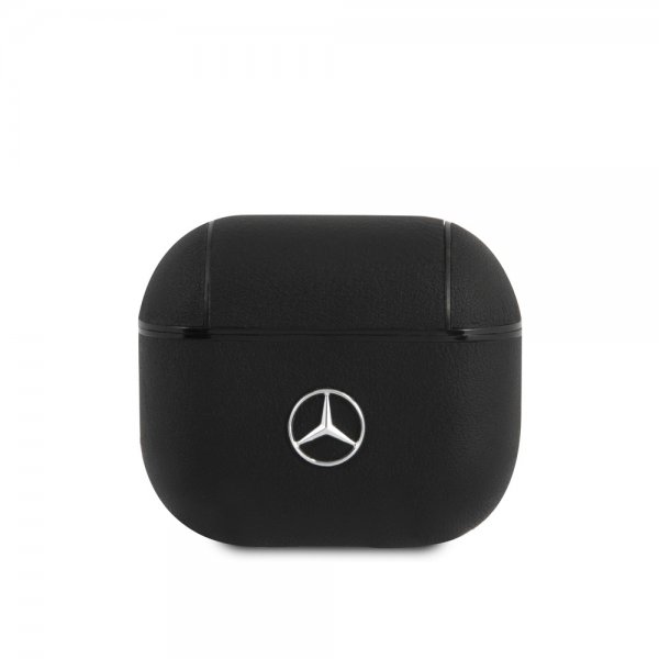 Mercedes Benz AirPods 3 Deksel Metal Logo Svart