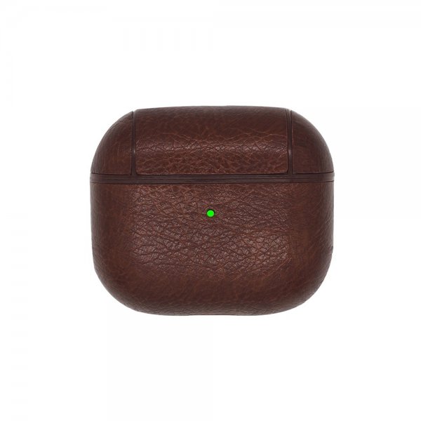 AirPods 3 Deksel PU-lær Mørk brun