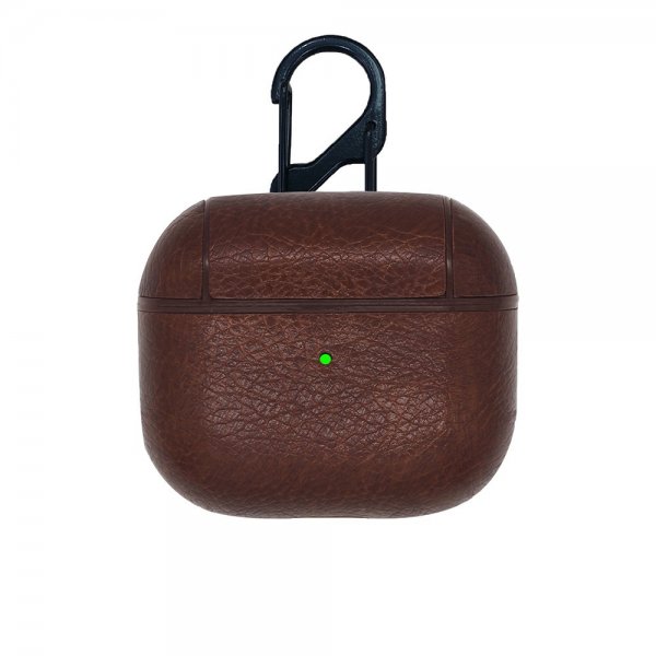 AirPods 3 Deksel PU-lær Mørk brun