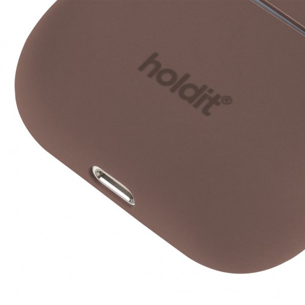 holdit AirPods 3 Deksel Silikon Nygård Dark Brown