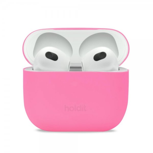 holdit AirPods 3 Deksel Silikon Bright Pink