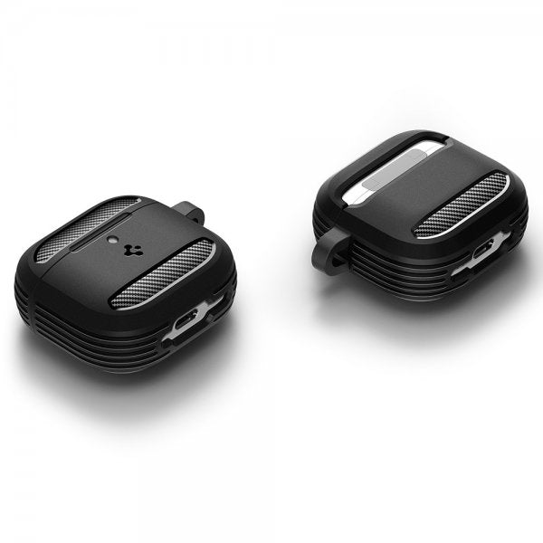 Spigen AirPods 4 Deksel Rugged Armor Matte Black