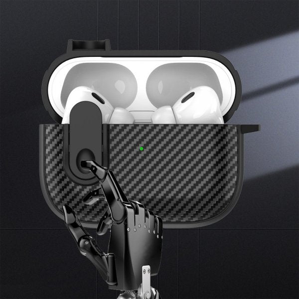 AirPods Pro 2 Deksel Karbonfibermønster Gul