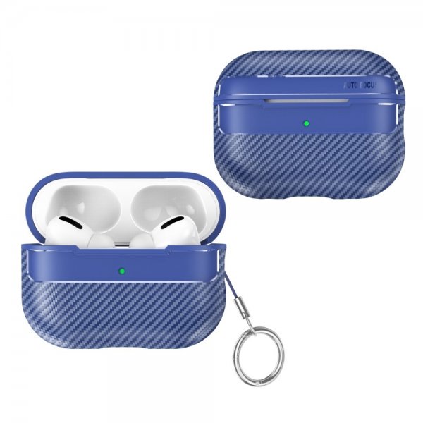 AirPods Pro 2 Deksel Karbonfibertekstur Blå