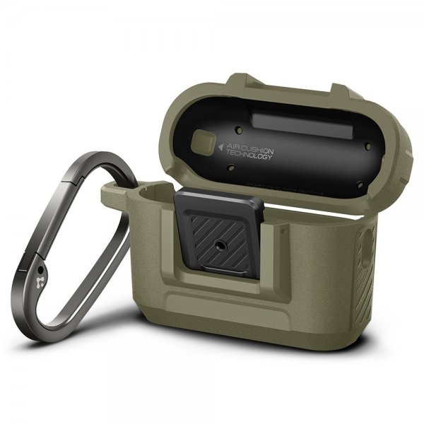 Spigen AirPods Pro 2 Deksel Lock Fit Vintage Khaki