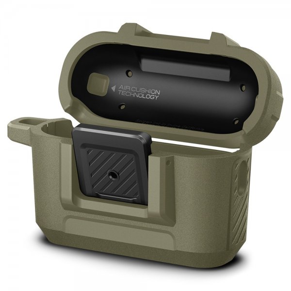 Spigen AirPods Pro 2 Deksel Lock Fit Vintage Khaki