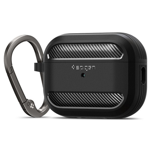 Spigen AirPods Pro 2 Deksel Rugged Armor Matte Black