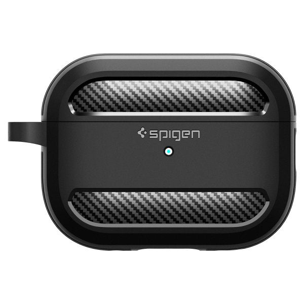 Spigen AirPods Pro 2 Deksel Rugged Armor Matte Black