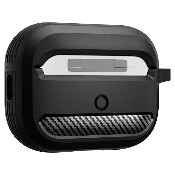 Spigen AirPods Pro 2 Deksel Rugged Armor Matte Black