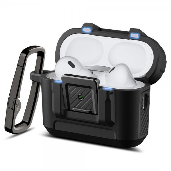 Spigen AirPods Pro 3 Deksel Lock Fit Matte Black