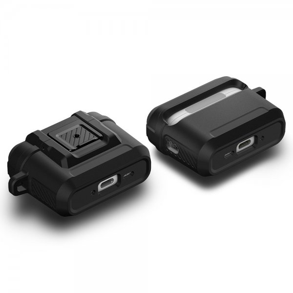 Spigen AirPods Pro 3 Deksel Lock Fit Matte Black