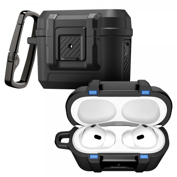 Spigen AirPods Pro 3 Deksel Lock Fit Matte Black