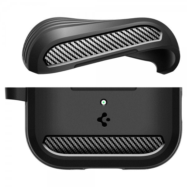 Spigen AirPods Pro 3 Deksel Rugged Armor Matte Black