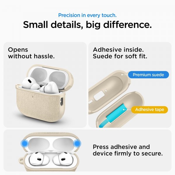 Spigen AirPods Pro 3 Deksel Urban Fit Dune Beige