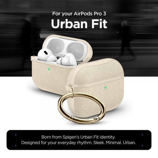 Spigen AirPods Pro 3 Deksel Urban Fit Dune Beige