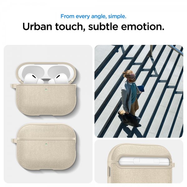 Spigen AirPods Pro 3 Deksel Urban Fit Dune Beige