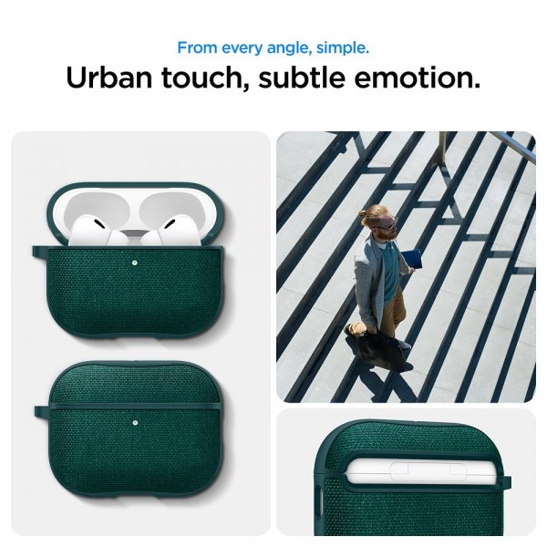 Spigen AirPods Pro 3 Deksel Urban Fit Midnight Green