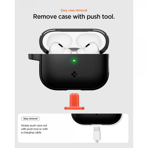 Spigen AirPods Pro 3 Deksel Vault Matte Black