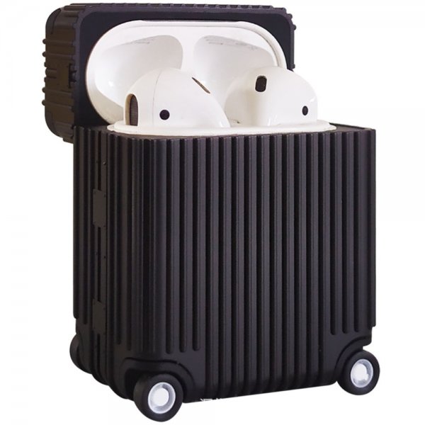AirPods Pro/AirPods Pro 2 Deksel Bagasjedesign Svart