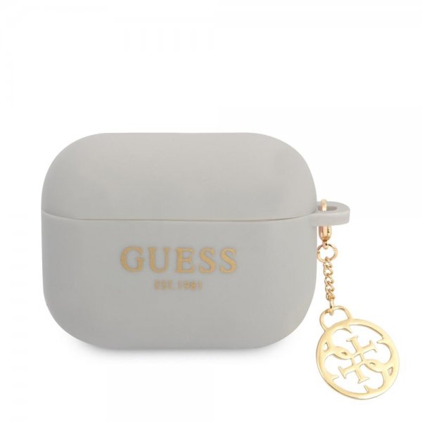 Guess AirPods Pro Deksel Classic Logo 4G Charm Grå