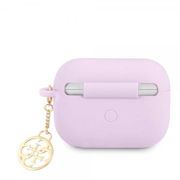 Guess AirPods Pro Deksel Classic Logo 4G Charm Lilla
