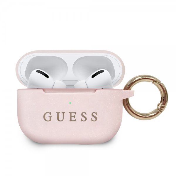 Guess AirPods Pro Deksel med Logo Rosa