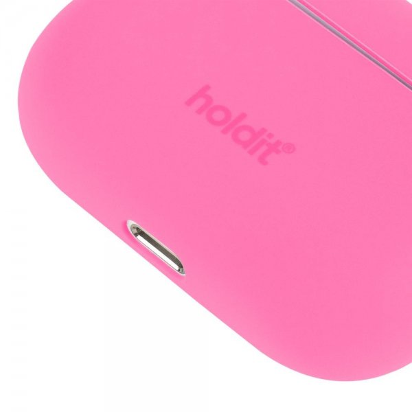 holdit AirPods Pro/AirPods Pro 2 Deksel Silikon Bright Pink