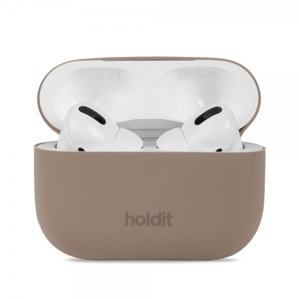 holdit AirPods Pro/AirPods Pro 2 Deksel Silikon Mocha Brown