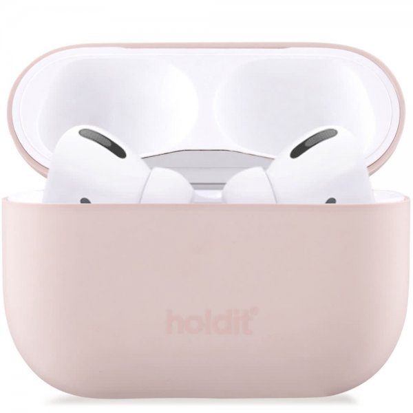 holdit AirPods Pro/AirPods Pro 2 Deksel Silikon Blush Pink