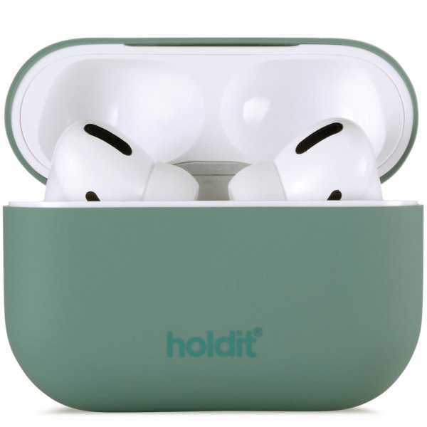 holdit AirPods Pro/AirPods Pro 2 Deksel Silikon Moss Green