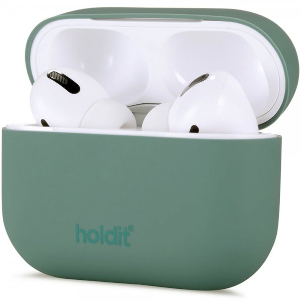 holdit AirPods Pro/AirPods Pro 2 Deksel Silikon Moss Green