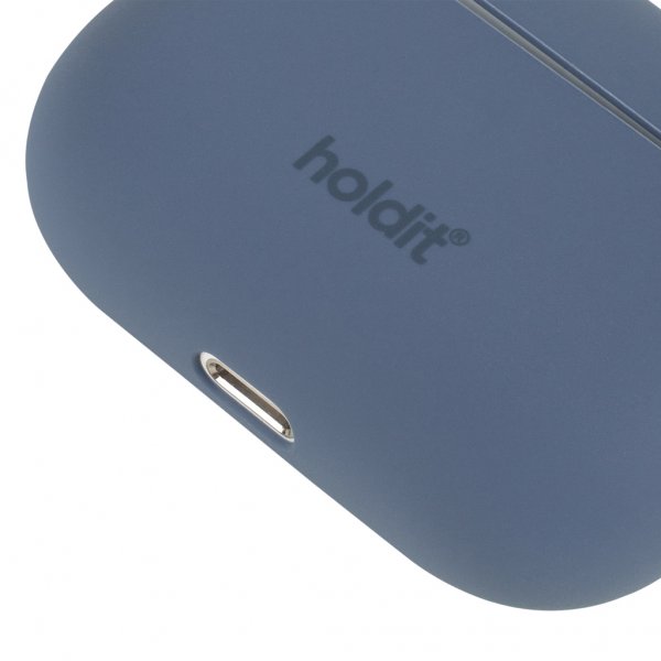 holdit AirPods Pro/AirPods Pro 2 Deksel Silikon Pacific Blue