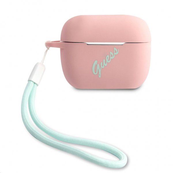 Guess AirPods Pro Deksel Vintage Silicone Rosa