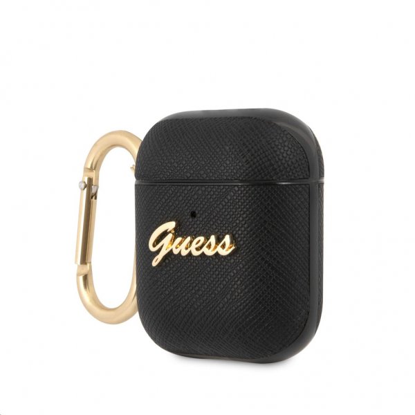 Guess AirPods (1/2) Deksel Saffiano Svart