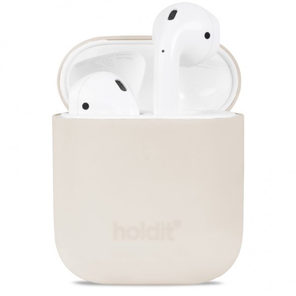 holdit AirPods (1/2) Deksel Silikon Nygård Light Beige