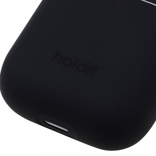 holdit AirPods (1/2) Deksel Silikon Nygård Svart