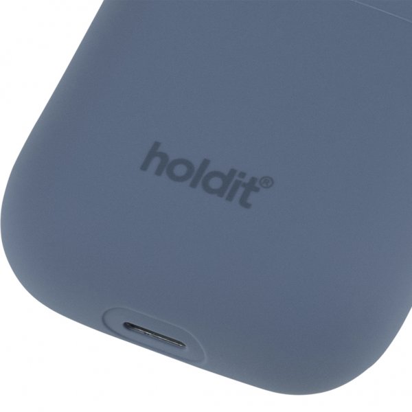 holdit AirPods (1/2) Deksel Silikon Pacific Blue