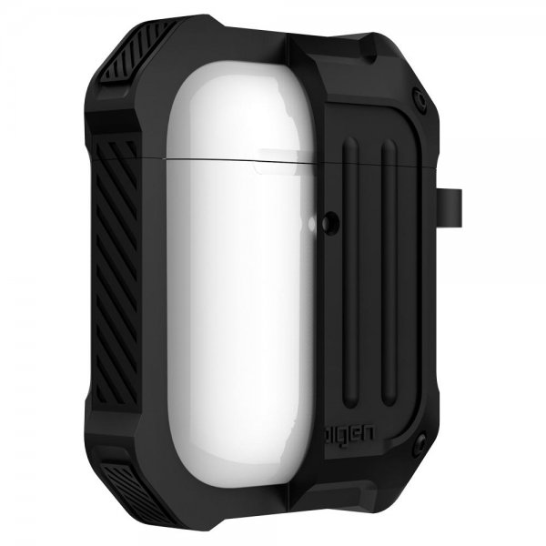 Spigen AirPods (1/2) Deksel Tough Armor Svart