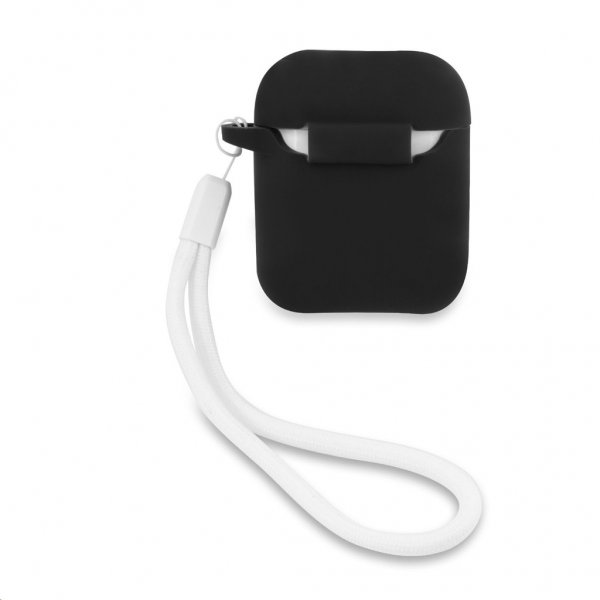 Guess AirPods (1/2) Deksel Vintage Silicone Svart