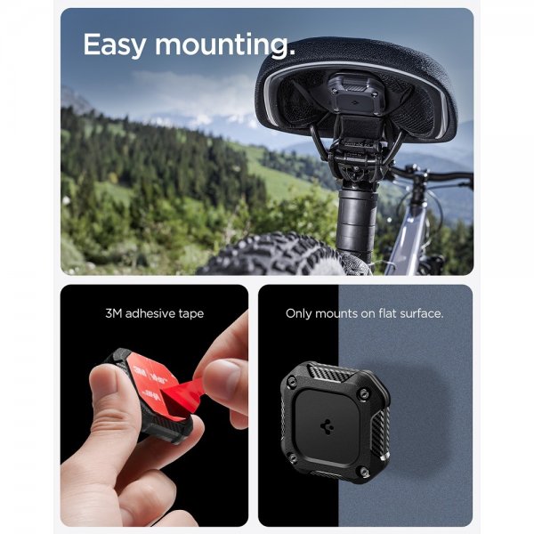 Spigen AirTag Holder Tough Armor IP 4-pakning Svart